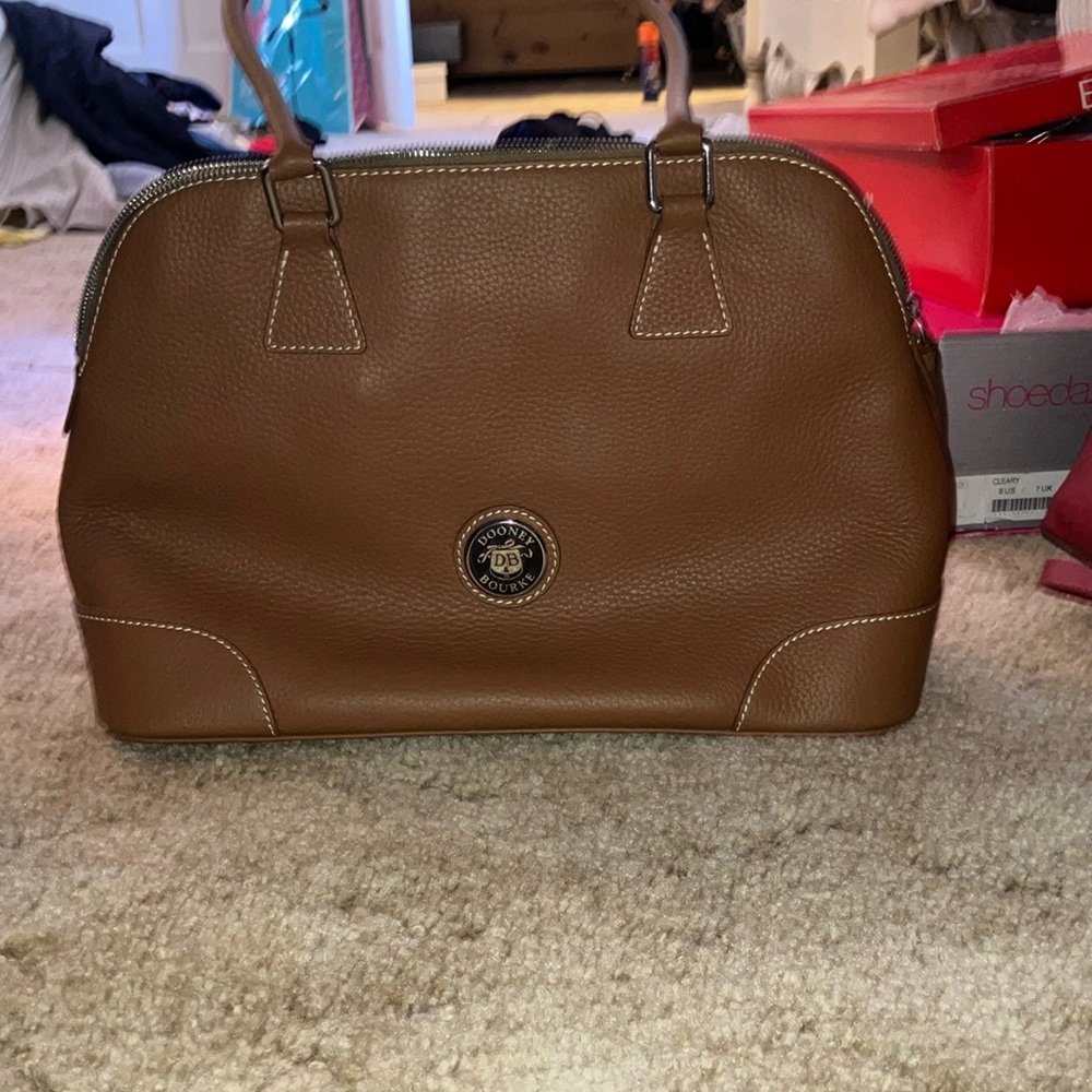 Dooney & Bourke Brown Leather Satchel